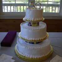 50Th Anniversary Cake Kept the cake simple because I wanted the focus to be on the pictures. The top seperator tier has the childrens pictures and the bottom...