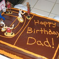 Basketball Cake Cake made for my father-in-law's birthday, he loves basketball
