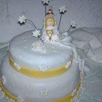 Hpim1020.jpg This was my daugthers baptism cake it wasnt my best.. but it came out ok. it was orange cake with cream and almonds filling in the bottom...