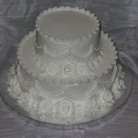Small Wedding Cake I had someone call me on Friday for a cake for the next day. It was for a small wedding so I was able to put this one together for them. I...
