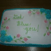 Mother's Day Cake This is a Mother's Day Cake I made for a sweet lady at my Church! :) It's a chocolate cake with all buttercream frosting, except...