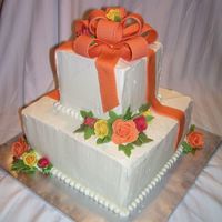 Fall Colors I did this cake as a sample/display for a booth at a local town festival.I wanted to do a fall colors cake. It's not real cake, just...