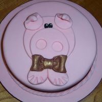 Pink Pig Cake Very simple pig cake!