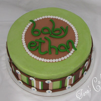 Baby Ethan Buttercream with fondant accents