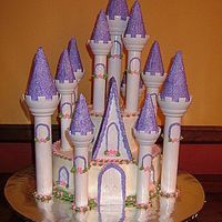 Kristy's Castle Birthday Cake I made this castle for a co-worker as a surprise on her birthday. She loved it. The cake was lemon with a lemon filling, and lemon flavored...