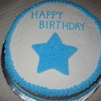 First Cake Ever!! This was the first cake I ever made (from the first night of Wilton classes!) For the big star I pressed a cookie cutter into the...