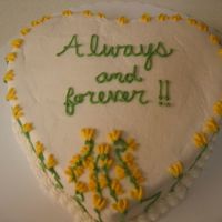 Vines This cake was done as an anniversary cake. My friend called and said that she never had a wedding cake and her only request was that it...