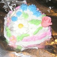 Savannah's Cake My 6 year old daughter's 2nd cake. This time she even iced it herself.