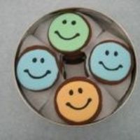 Thank You Cookies For My Sister! These are my very first rolled & cut out cookies! Special thanks to edencakes for her chocolate cookie recipe!! I also am grateful to...