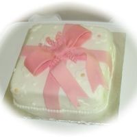 Wilton Iii Class Cake Fondant present cake (I used MMF). I didn't like Wilton brand because it tasted like a chemical. I really had fun with this. I did...