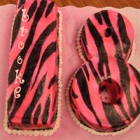 Zebra Birthday Cake 