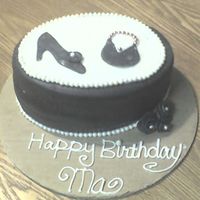 My Mother's Birthday Cake I was in the process of going out of town and I quickly threw this together for my mother's birthday. The purse and shoe were cut from...