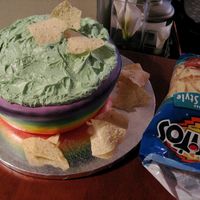 Sweet Guacamole! Had some friends over for BBQ and snacks... I like to use this bowl that I fired in Jr. High School. Or maybe that's a tapered 12"...