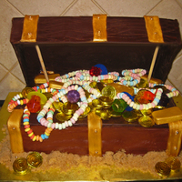 Treasure Chest Birthday Cake This is a devil's food cake with chocolate buttercream icing. My son wanted a treasure chest birthday cake but he's 6 so I wanted...