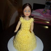 Belle Princess Cake For my niece's 4th birthday, she wanted a Belle cake. This is quite simple, but turnedout cute and she loved it!