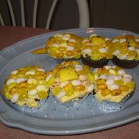 Corn On The Cob Cupcakes Choc. cupcakes. Buttercream icing. From Hello Cupcake
