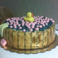 My Second Cake This cake was a PAIN! It is the second cake I have ever tried to decorate and I think I got in over my head. The first one was a fondant...