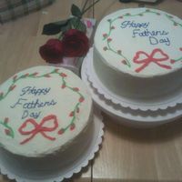 Fathers Day Cake For My Father Adn My Bf's Father Both of these are baby food carrot cakes, the one using the crystallized ginger, I was so determined not to make a mistake with these like...