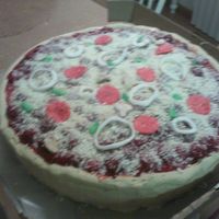 Pizza Cake A lot of people at my work are moving floors some leaving and some new hires. I deiced to make a pizza cake for them. I brought it in a...