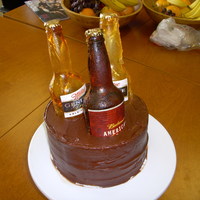 Beer Cake My first attempt at sugar beer bottles