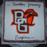 Journey Begins This is 2nd of two cakes for a graduation. It was a neat set-up on the table.