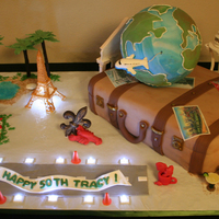 World Traveler Birthday Cake 