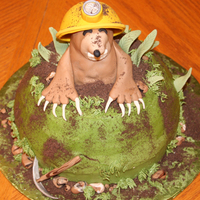 Mole Day Cake Made this for my son's science class. Mole Day.