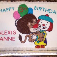 Jojo And Goliath JoJo and Goliath, 1/4 sheet, Buttercream, Design from a coloring book with some modifications.