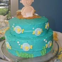 Under The Sea With Baby And Me I made this cake for a friend, who is expecting a baby boy soon.The theme of the shower was "under the sea with baby and me" to...