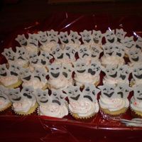Theater Cupcakes Cupcakes for theatre luncheon with comedy/tragedy masks