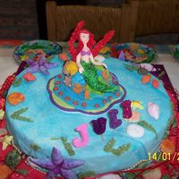 Little Mermaid For Juliana This is the cake I made for the first -year birthday of Juliana, my daughter