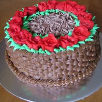 Ring-A-Ring-A-Roses I made this cake for one of a luncheon at our church. The cake was finished in 5 mins! I put some chocolate shavings in the middle as I...