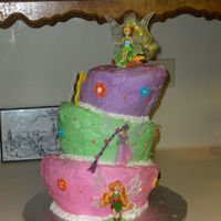 Topsy-Turvey Fairies This cake has 3 seperate layers consisting of Strawberry, Vanilla and Chocolate. The icing is wedding cake icing (family fave!) and...