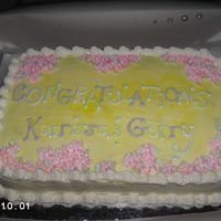 Simple 2Nd Shower Cake This was just a side cake to go with their theme cake, the frogs