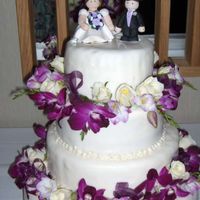 2Nd Cake Here is a better view of the second cake I ever made. I think it turned out pretty well. Much simpler then the first one I had made. Sister...