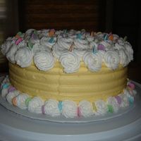 Course Ii Lesson 1 Wilton Course II Lesson 1 cake. Should have mounded top with rosettes as suggested.....