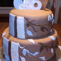 16Th Birthday 8" and 6" layers covered with fondant and fondant decorations