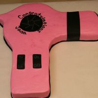 Hutchison Graduation Cake For a beauty school graduate! French vanilla cake with buttercream & fondant. Cut out of 18" square pan. Tried to get as many...