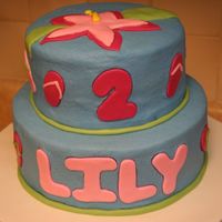 Hula Girl 2Nd Birthday Birthday cake for a little girl with peanut & dairy allergies and a tree nut avoidance. Frosting was a new recipe and it came out very...