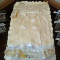 Mia's Christening Dress This cake was made for a Special Baby..Parents were told they would NEVER have children