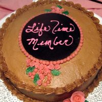 Weight Watchers.....not! A friend just became a LIFE TIME MEMBER of weight watchers...she met her goal of 95 pounds! She asked me before to make her a chocolate...