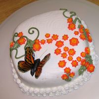 Rice Paper Butterfly My first attempt at making a rice paper butterfly. Actually I made 6 but this is the only one that turned out OK. I will do the body...