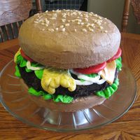 Hamburger This was made with mostly BC. The "burger" was iced and rolled in oreo cookie crumbs, the tomatoes were cookies dipped in warmed...