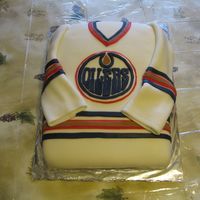 Edmonton Oilers Jersey This is an 11x15 sheet cake with MMF. I have been really looking forward to doing this one. Got the inspiration from this web site (thanks...