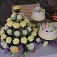 A Cupcake For Baby I made this baby shower cake for my sisters shower from buttercream. The cupcake idea worked well. We have all been to a shower and had to...