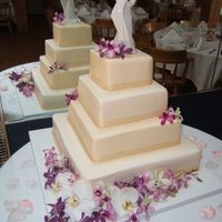 Purple Orchid This cake was made with buttercream icing, smoothed to look like fondant. I used viva paper towels to do the smoothing. The bride requested...