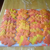 Autumn Leaves Sugar cookies (Martha Stewart recipe). Marbled the dough before baking. They were made for my daughter's cookie'n coffee booth at...