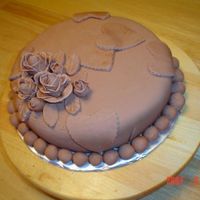 Valentine's Day Cake This was a Red Velvet Cake with French Vanilla Buttercream and Chocolate Fondant. I've never worked with fondant before and it was...