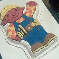 First Character Cake - Bob The Builder Hi all. I wanted to post the pic for my first character cake attempt. Please let me know feedback on this, as I'm just learning and...