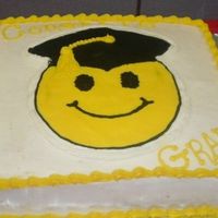 Smiley Grad Cake This was for my son's pre-school Graduation in 2005. This was my first attempt at a FBCT.
